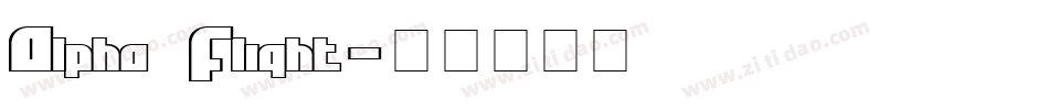 Alpha Flight字体转换
